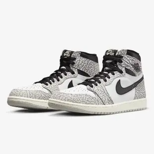 【NIKE】AIR JORDAN 1 RETRO HIGH OG 籃球鞋 男 爆裂紋 白灰-DZ5485052