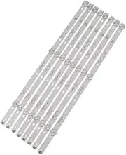 SCPCKZETZN 8PCS TV Lamp Kits LED Backlight Strips Fit for AOC LE43M3570/60 LE43M3579 LED Bars Bands 4708-K43WDC-A1113N11 Rulers K430WDC1 A1