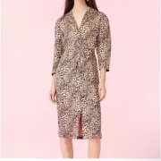 Rebecca Taylor Lynx Hammered Silk Dress