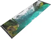 PDZRMY Nature Landscape Lake Moutain Washable Runner Rug 2’ x 6’ Non-Slip Kitchen Runner Rug for Hallways Entryway Bedroom Living Room Floor Carpet Runner- Soft Thin Mat for Family Pet
