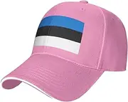 [SSIULUS] Flag of Estonia Casquette Cap Hats,Trucker,Baseball Cap with Snapback,Perfect for Summer,Golf