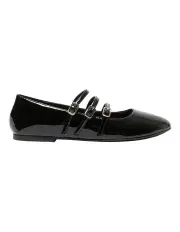 [Ravella] Leah Ballet Flats in Black Patent