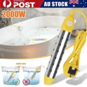 2000W Electric Immersion Water Heater Portable Suspension Hot Fast Water Boiler