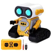Remote Control Robot with Auto Demo, Gesture Sensing, and Multiple Eye Light Auto Modes, Flexible Arms, Dance, Music, Toys for Boys Girls