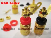 100 pcs Binding Post Amplifier Speaker Terminal Banana Plug Socket Connector 4mm