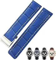 [BANDKIT] 22mm 24mm Top Italian Cowhide Genuine Real Leather Watch Band Fit For Breitling Strap Accessories NAVITIMER WORLD Avenger Superocean Watch Strap
