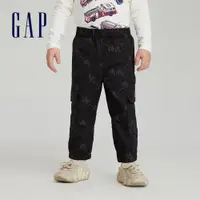 在飛比找蝦皮商城優惠-Gap 男幼童裝 Logo鬆緊束口工裝褲-黑色(836898