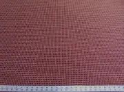 Traditional Burgundy Mini Check Chenille Jacquard Upholstery Fabric