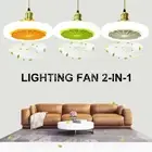 E27 Led Ceiling Fan Light Dimmable Home Living Room Fan Lamp With Remote Control