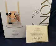 Lenox Mickey & Minnie Unity CANDLE HOLDER Ivory China 1st Quality New In Box