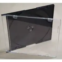 在飛比找momo購物網優惠-【臺灣製造】12CM專用 5mm slim case黑底PS