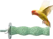 Parrot Perch Stick - Bird Parrot Calcium Teeth Mouth Molar Grinding Stone - Natural Stick Paw Grinding Rough-Surfaced Chew Toy for Cockatiels, Cockatoo, Lorikeet, Conure, Parakeet Helves