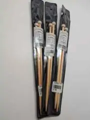 Set of The Collection Single Point Bamboo Premium Needles - Size US 4 10" Long