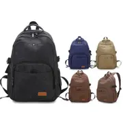 Men Women Large Capacity Backpack Canvas Laptop Notebook School Travel Bag