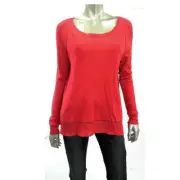 Rachel Roy Women Sweater XS Red Knit Pullover