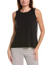 EILEEN FISHER Crewneck Wool Shell