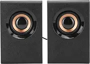 Desktop Computer Speakers, USB + 3.5mm Wired Combination 360 Degree Surround Bass Subwoofer Multimedia Speaker Music Player for Laptop Notebook PC