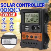 New Solar Charge Controller PWM Controller With LCD Display 30A 12V 24V