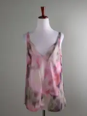 TED BAKER London NWT $95 Nethiia V-Neck Cami Tank Top in Coral Size 2 US 6