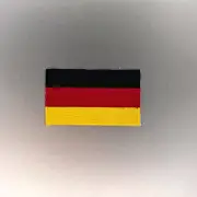 Germany Flag Patch — Iron On Badge Embroidered Motif— German Europe World Mini