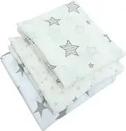 Kisangel Blanket Wrap 3pcs Bamboo Fiber Swaddle Blankets Newborn Bath Towels for Boys Girls