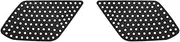 Aluminum Alloy Black Rear Triangular Window Louver Cover Trim Compatible for Toyota 4Runner 2010-2020