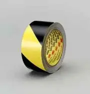3M Striped Vinyl Safety Tape 5702 - High Visibility Caution Tape for Lane and