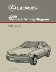 2000 Lexus ES 300 Wiring Diagrams Schematics Layout Factory OEM