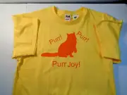 Kitty Cat Purr Joy! T-shirt Choice of Cat Breed , size and color