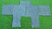 Chainmail Half Body Mild Steel Habergeon -9MM Flat Ring LARP/Reenactment