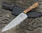 Chef knife 8", Kitchen Knife with Sheath Sharp Full Tang Custom Knife for Chefs