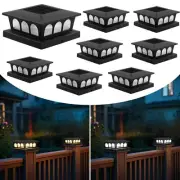Solar Post Cap Lights Outdoor, 8 Pack Fence Post Lights 2 Modes Waterproof. F...