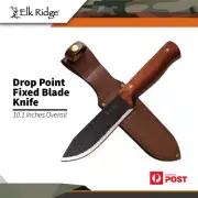 Elk Ridge 10.1" Hunting Outdoor Fixed Blade Fixed Blade Knife W Sheath Er-200-12