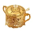 Candy Jar Container Creative Reusable Canister with Spoon Sugar Bowl Condiment