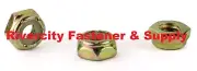 10-24 Brass Nylon Insert Lock / Stop Nyloc Nuts 10x24 Nut nylock 10/24