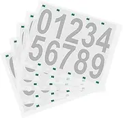 HOOTNEE Self-Adhesive Number Stickers 5 Large Sheets for Bins Mailbox and Signs Reflective