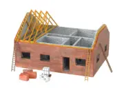 Bachmann #35105 Residential Building Site HO Scale NIB