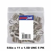 Powercoil 3532-5/8X1.5DP - Thread Inserts 5/8" x 11 x 1.5D UNC 5 Pack