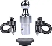 Niyako Puck System Gooseneck Hitch Ball Kit Replacement# 60639 Fit 2013-2021 F250 F350 F450