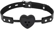 Bdsm Toy Ball Gag Sex Toy Silicone Mouth Ball Heart Shape Mouth Gag Mouth Plug Breathable Ball Gag For Adult Bondage Restraints Sex Play