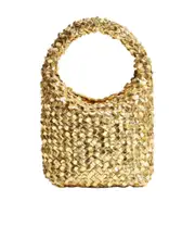 Small Intreccio laminated bucket bag One size Yellow