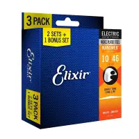 在飛比找蝦皮商城優惠-Elixir 頂級電吉他弦 3包裝組合賣場 限量供應 兩種規