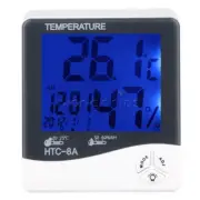 New HTC-8A LCD Digital Thermometer Hygrometer Temperature Humidity Date Clock