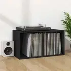 Vinyl Record Storage Organizer Holder Engineered Wood Transport Box Album Crate
