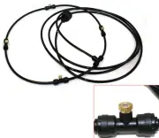 2 MISTING COOLER WATER HOSE KIT 4 WAREHOUSE GARDEN GREENHOUSE PATIO COOLING MIST