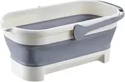 Multifunctional Mops Bucket Versatile Cleaning Companion Wide Applications Collapsible Mops Bucket Foldable Mops Bucket, Small+Grey