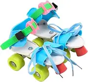 Adjustable Roller Skates for Kids Double Row 4 Wheels Inline Quad Skates for Children