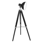 Tripod Floor Spot Lamp Reading Adjustable Height Metal Black
