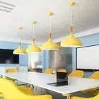 Wood Pendant Light Kitchen Lamp Yellow Pendant Lighting Bedroom Ceiling Lights