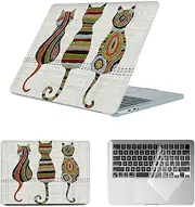 HLAAJJX Hard Cover Compatible with MacBook Pro 13 inch Retina (2015-2012) A1502 A1425, Slim Plastic Laptop Protective Case & Clear Keyboard Cover for MacBook Pro 13,Cute Cats
